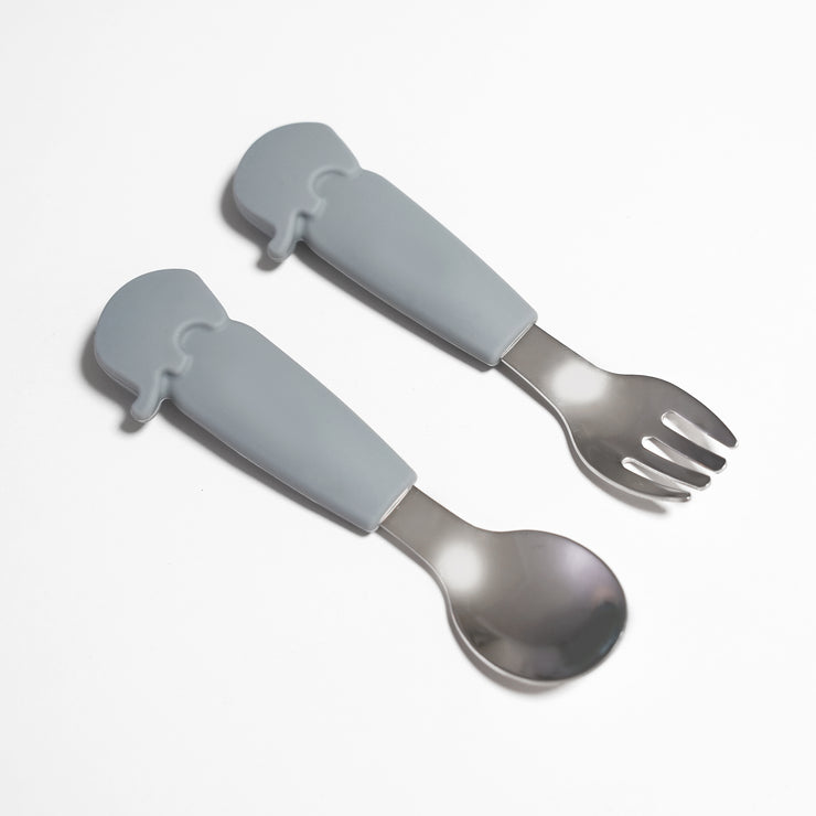 Silicone & Stainless Steel Cutlery Set